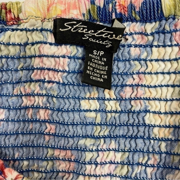 STREETWEAR Society crop top floral festival spaghetti straps size S woman’s - Picture 4 of 12